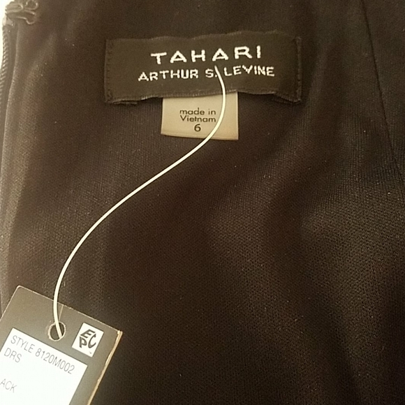 Tahari Arthur S. Levine black New with Tag dress - Picture 8 of 13